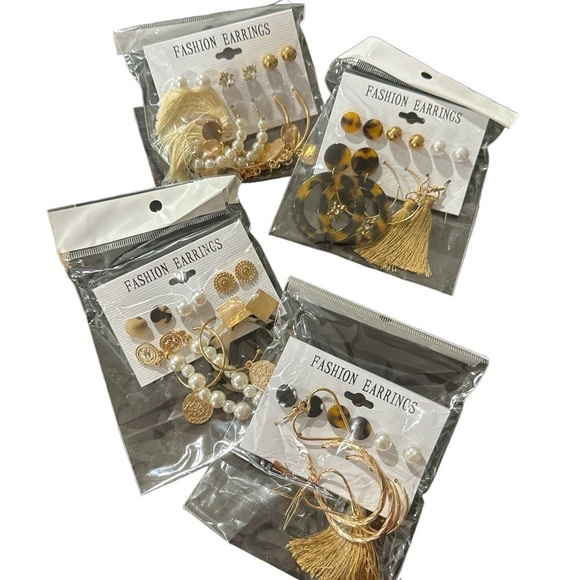 Earrings 24‎ pairs brand NEW mixed lot - Picture 1 of 5
